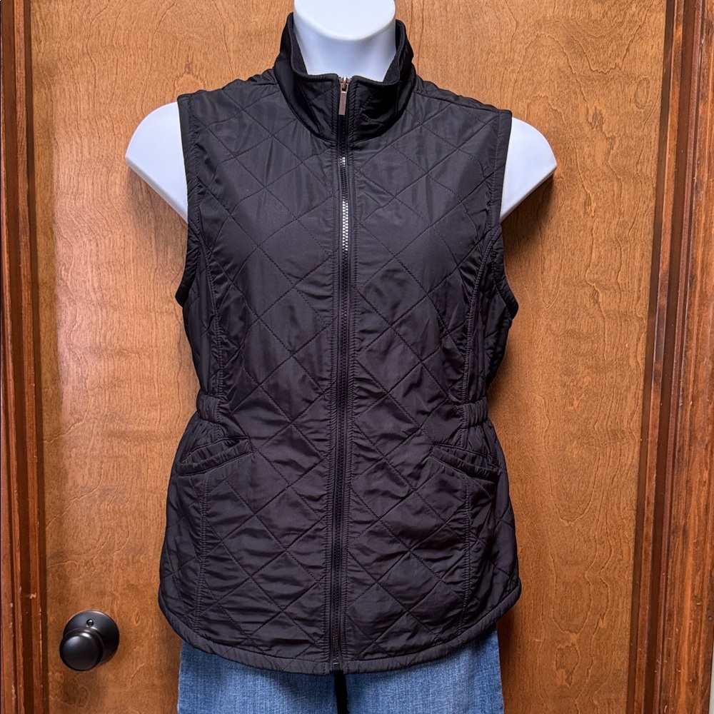 Elegant Black Quilted Vest for Women